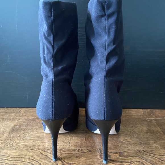 STUART WEITZMAN Stretch Booties Size 38.5 US 9 Black - Picture 7 of 16